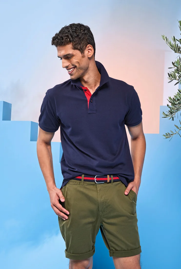 Men´s Classic Fit Contrast Polo 2