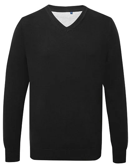 Men´s Cotton Blend V Neck Sweater 2