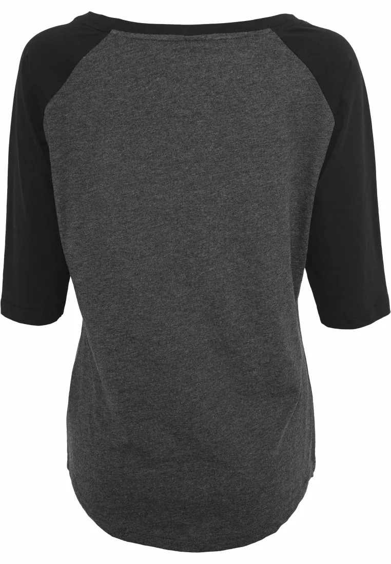 Ladies` 3/4 Contrast Raglan Tee 4