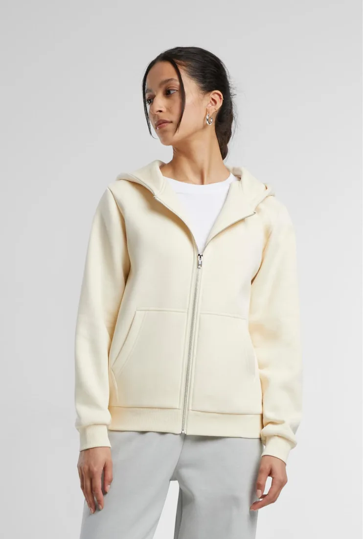 Ladies Fluffy Zip Hoody 2