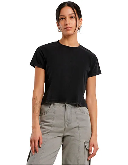 Ladies Vintage Cropped Tee 1
