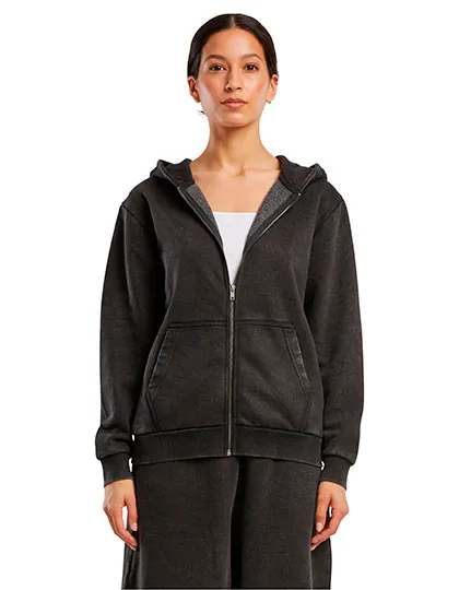Ladies Vintage Heavy Zip Hoody 1