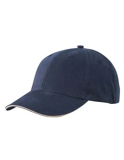 6 Panel Light brushed Sandwich Cap