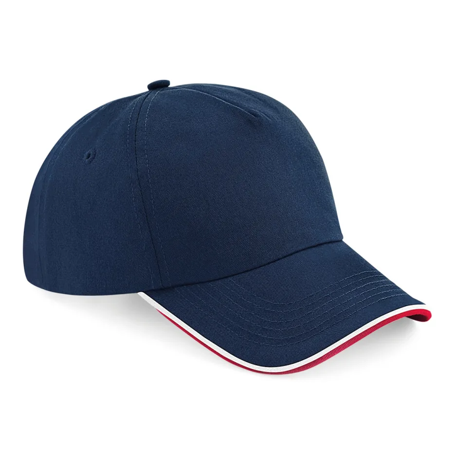 Authentic 5 Panel Cap - Piped Peak