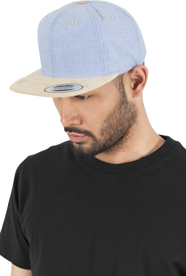 Chambray-Suede Snapback 5