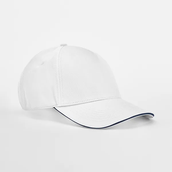 EarthAware® Classic Organic Cotton 5 Panel Cap - Sandwich Peak