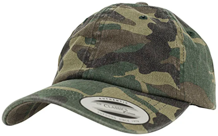 Low Profile Camo Washed Cap
