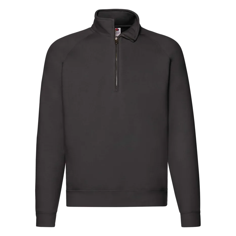 Premium Zip Neck Raglan Sweat