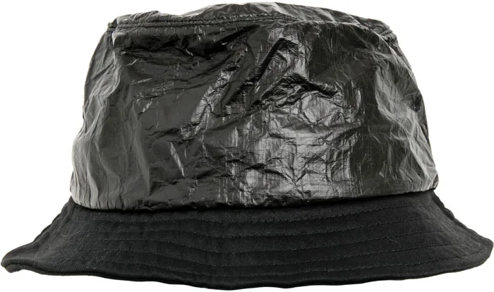 Crinkled Paper Bucket Hat