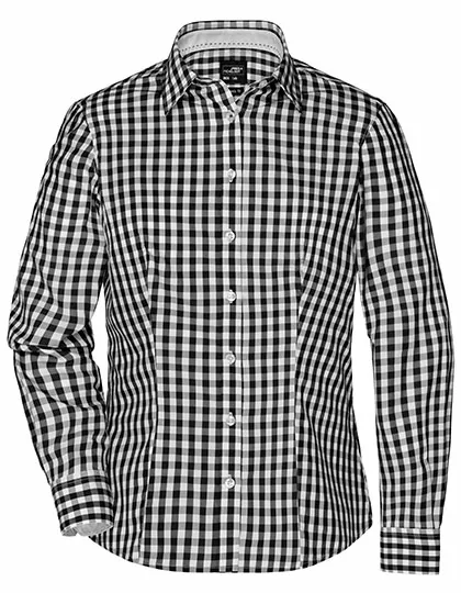 Ladies` Checked Blouse