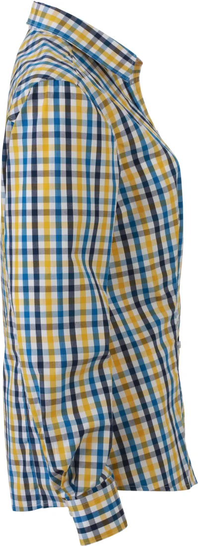 Ladies` Checked Blouse 2