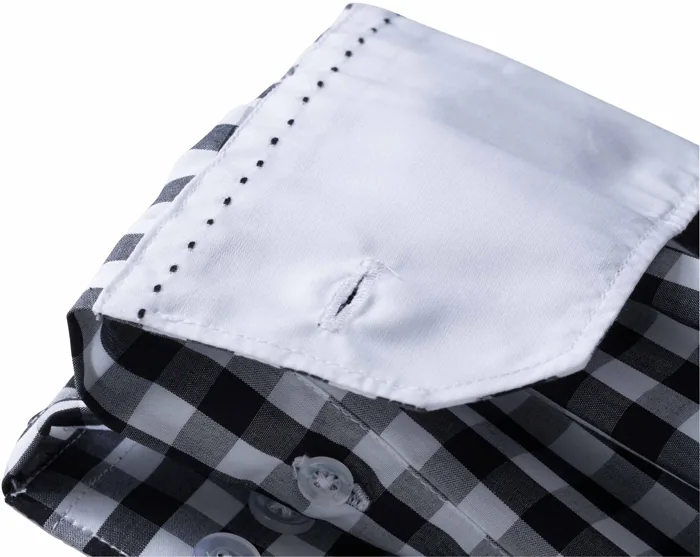 Ladies` Checked Blouse 4