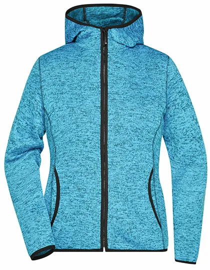 Ladies` Knitted Fleece Hoody