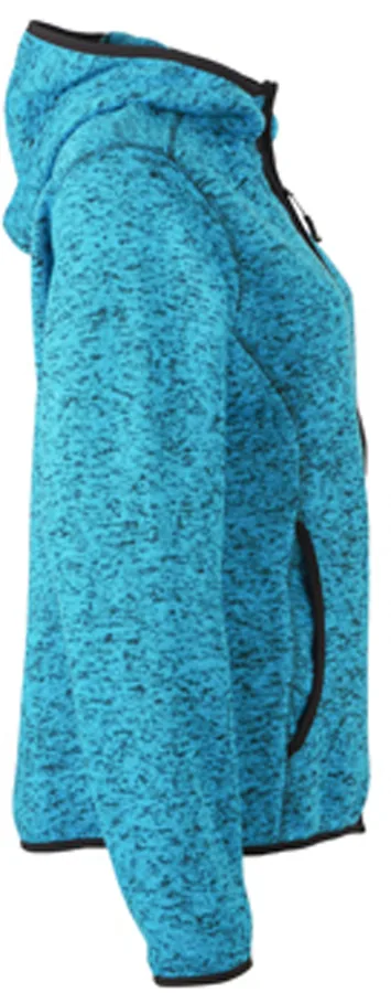 Ladies` Knitted Fleece Hoody 3