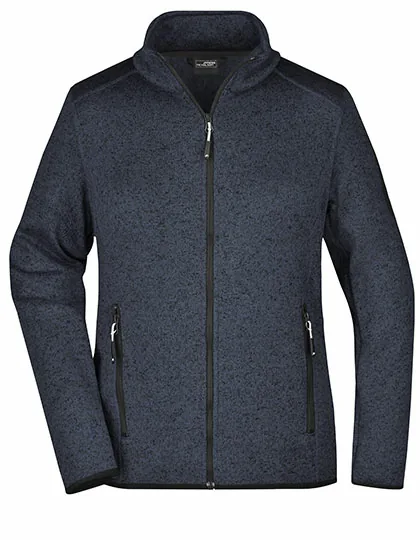 Ladies` Knitted Fleece Jacket