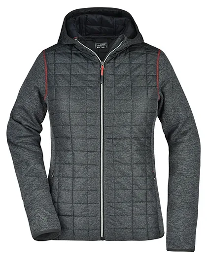 Ladies` Knitted Hybrid Jacket