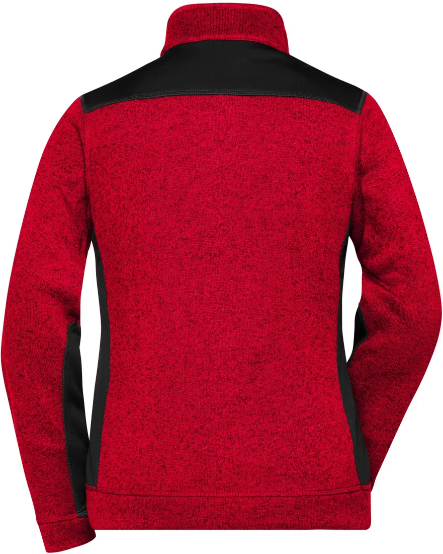 Ladies Knitted Workwear Fleece Jacket -STRONG- 3