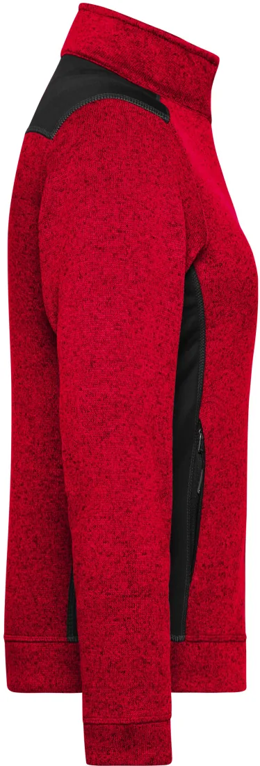 Ladies Knitted Workwear Fleece Jacket -STRONG- 4
