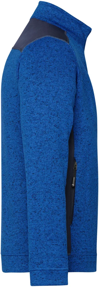 Mens Knitted Workwear Fleece Jacket Strong 3
