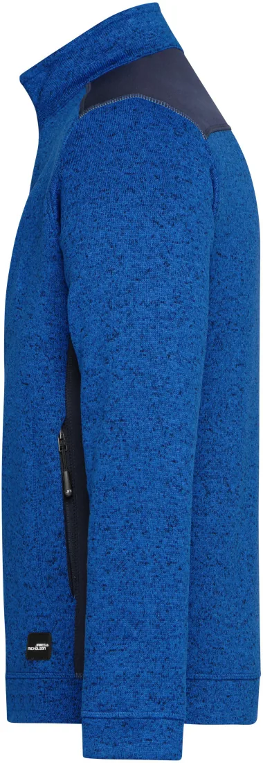 Mens Knitted Workwear Fleece Jacket Strong 5