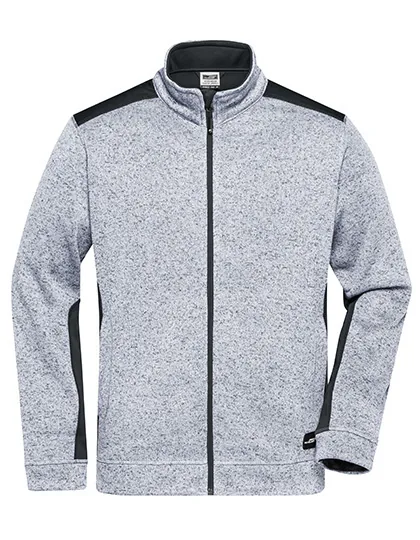Mens Knitted Workwear Fleece Jacket Strong