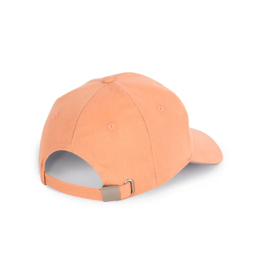 6-Panel-Kappe aus biologischer Baumwolle mit Kontrast-Sandwichschirm 3