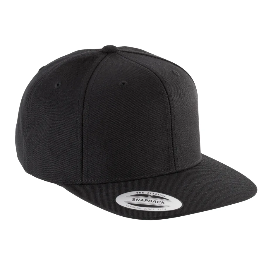 6-Panel-Kappe, flacher Schirm