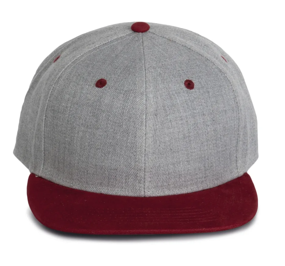 6-Panel-Snapback-Kappe - meliert 3