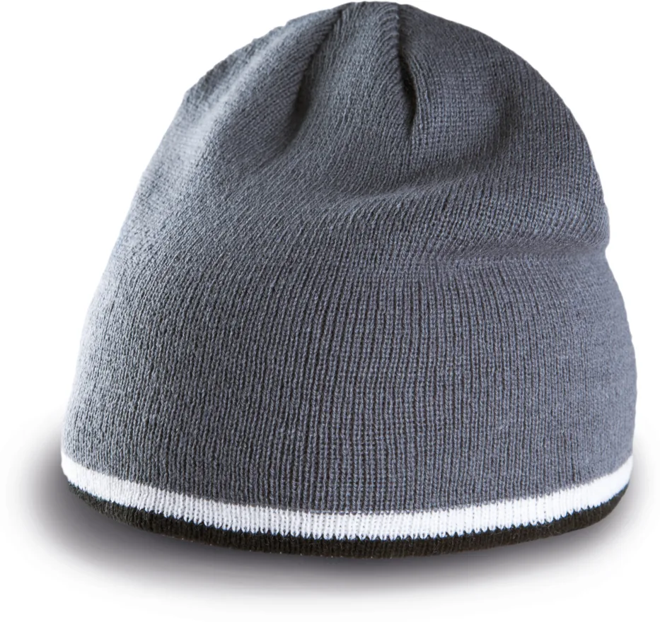 Beanie Mütze mit Kontrastrand