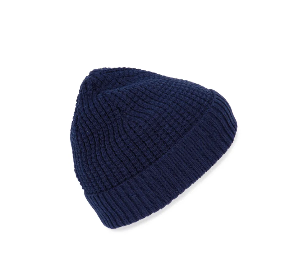 Strickmütze mit recyceltem Garn