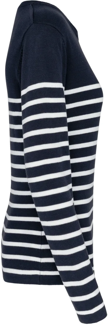 Damenpullover im Marine-Stil 4
