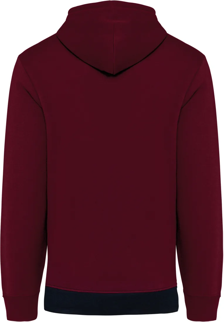 Dreifarbiges Kapuzensweatshirt, Unisex 4