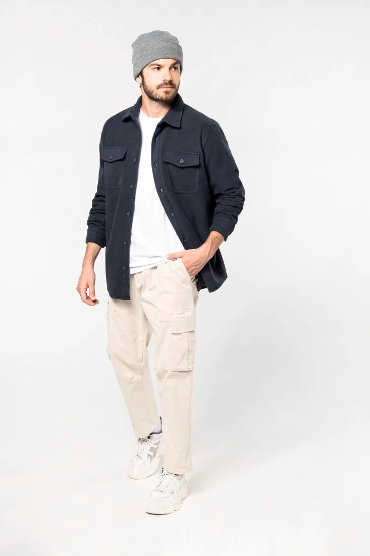 Fleece-Hemdjacke mit Sherpa-Futter 2