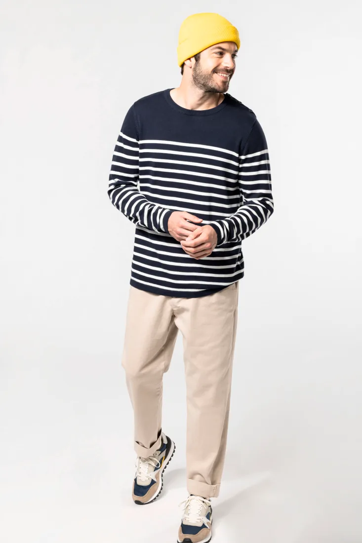 Herrenpullover im Marine-Stil 2
