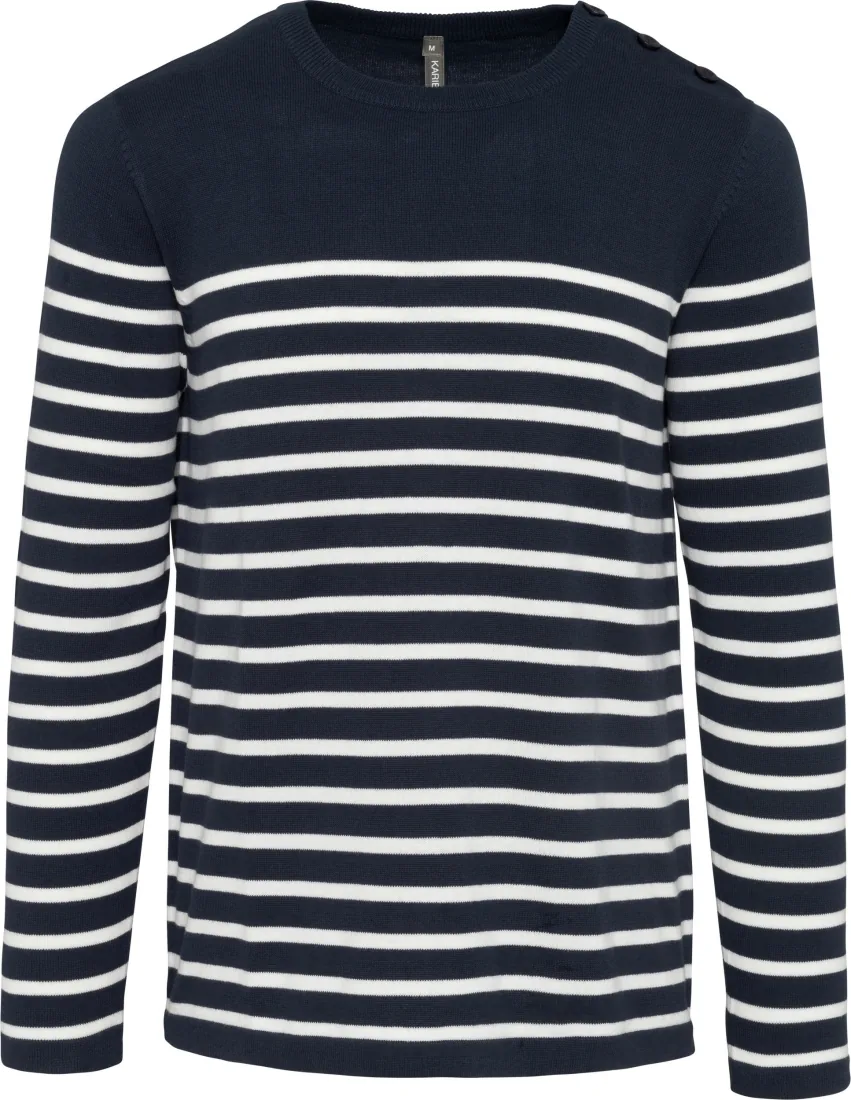 Herrenpullover im Marine-Stil