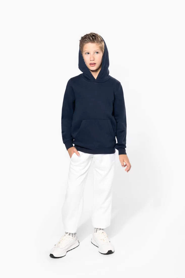 Kapuzensweatshirt mit kontrastfarbener Kapuze und Motiven für Kinder 2