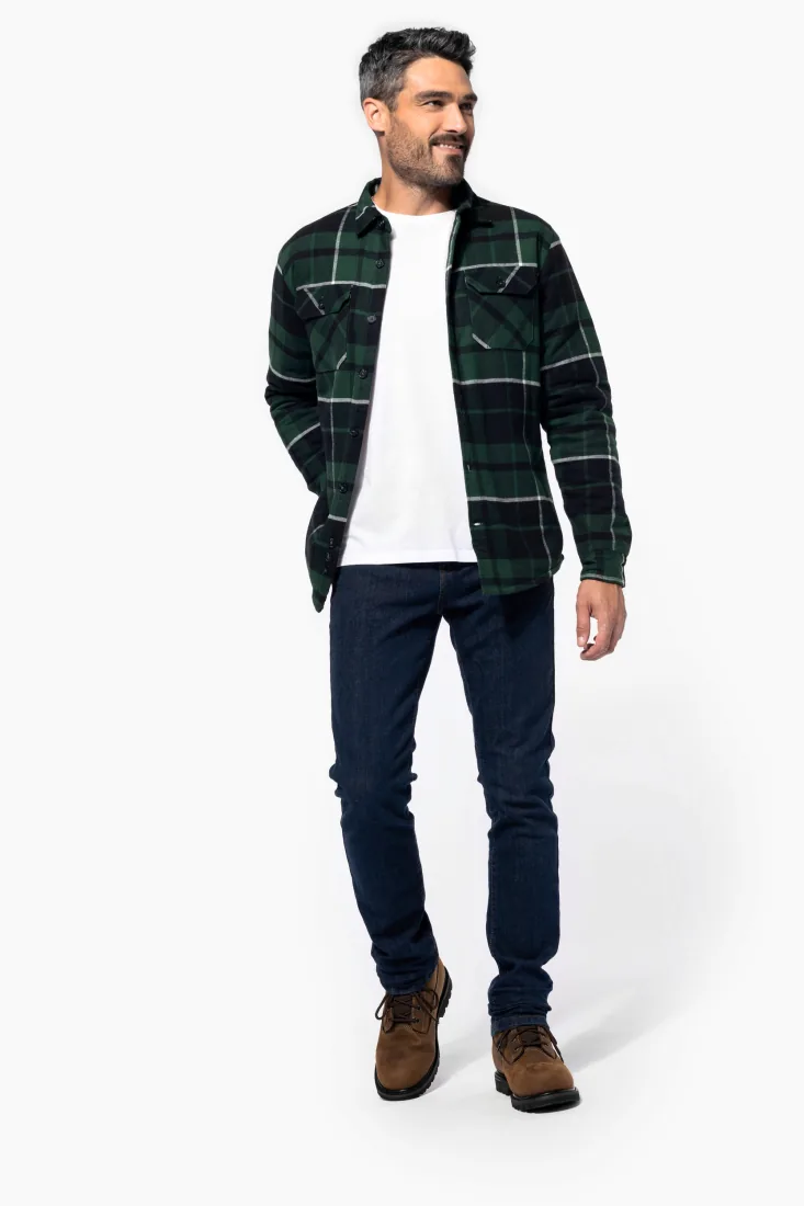 Karo-Hemdjacke mit Sherpa-Futter 2