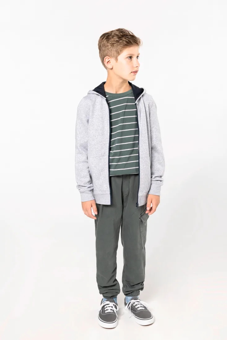 Kinder Kapuzensweatshirt mit Reißverschluss 2
