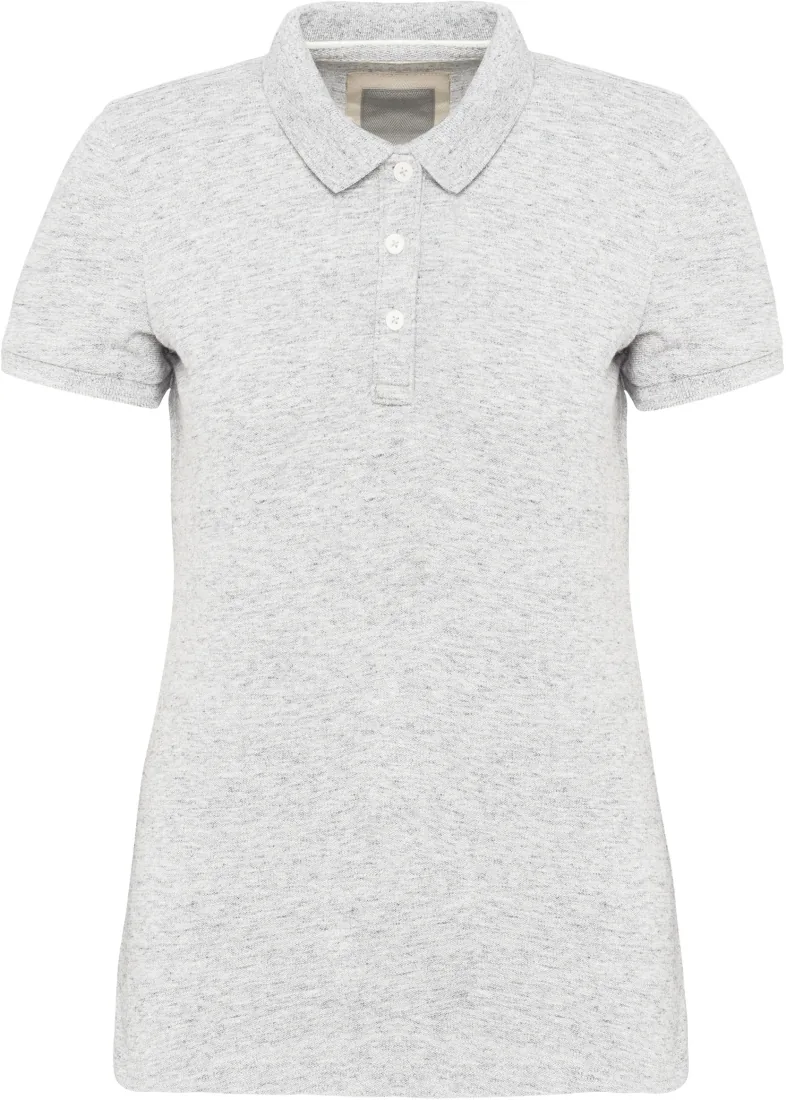 Kurzarm-Polohemd für Damen im Vintage-Stil 1