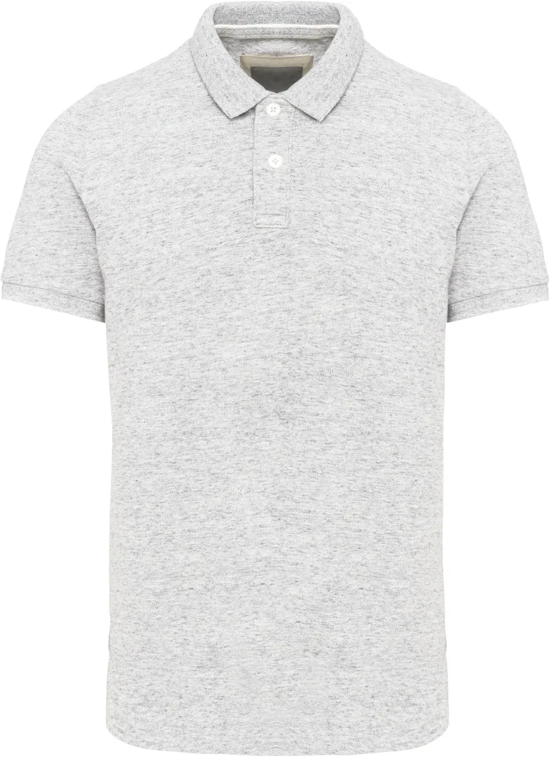 Kurzarm-Polohemd für Herren im Vintage-Stil 1