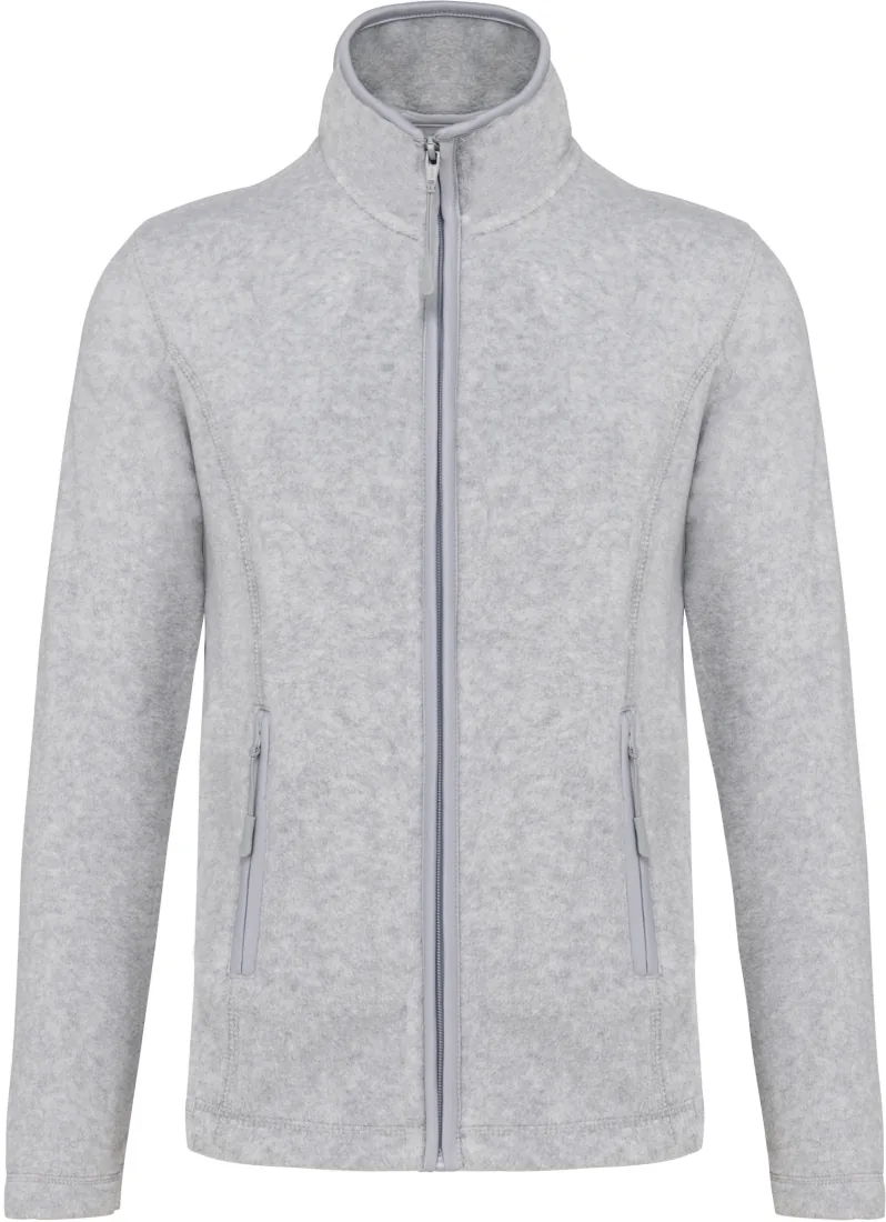 Mikrofleece-Jacke mit Reißverschluss für Damen