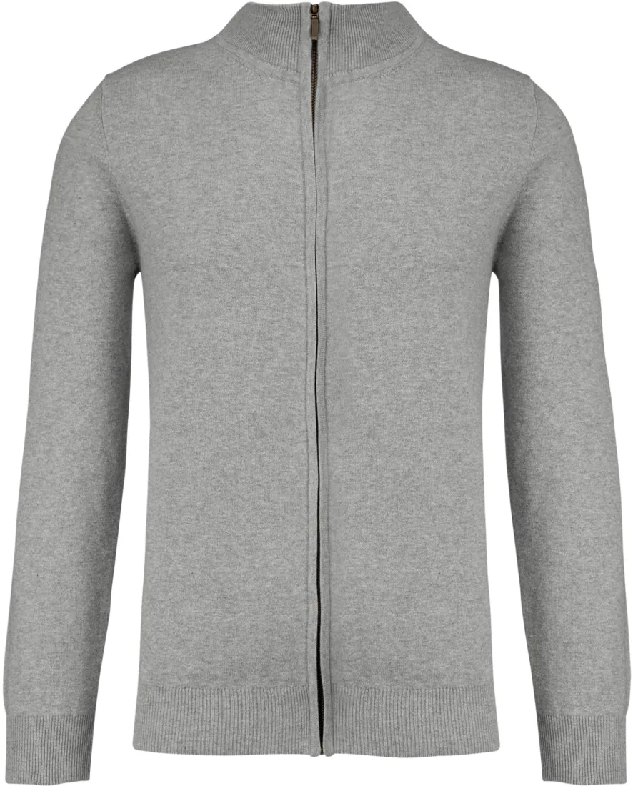Premium-Strickjacke mit Reißverschluss