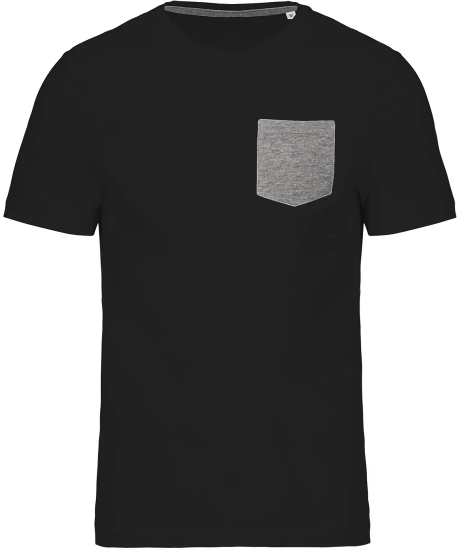 T-Shirt aus Bio-Baumwolle mit Brusttasche