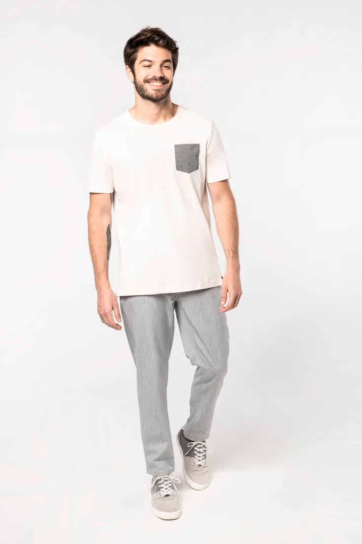 T-Shirt aus Bio-Baumwolle mit Brusttasche 2