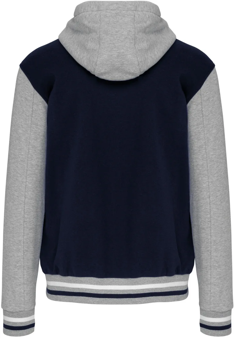 Unisex College Jacke mit Kapuze 4