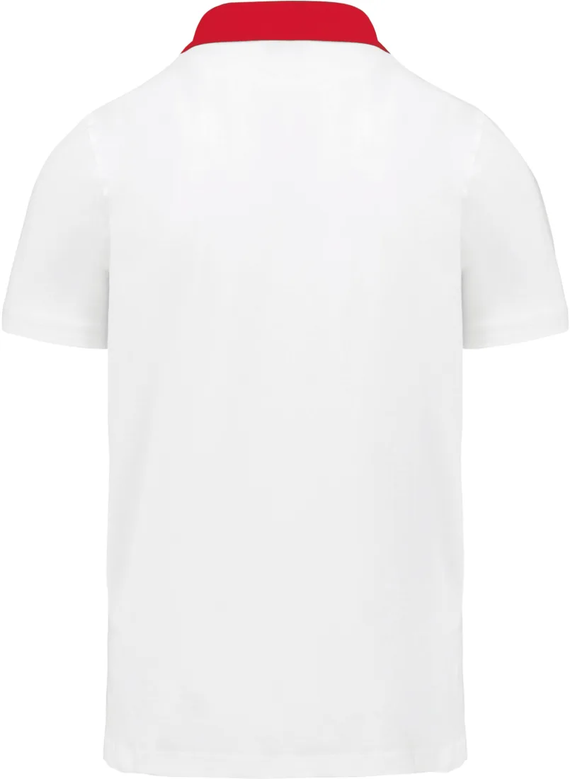 Zweifarbiges Jersey-Polohemd für Herren 4