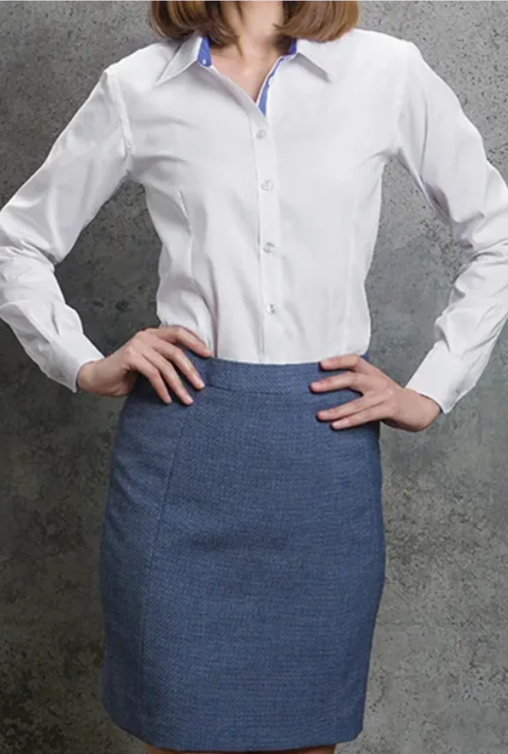 Contrast Premium Oxford Shirt Long Sleev 2