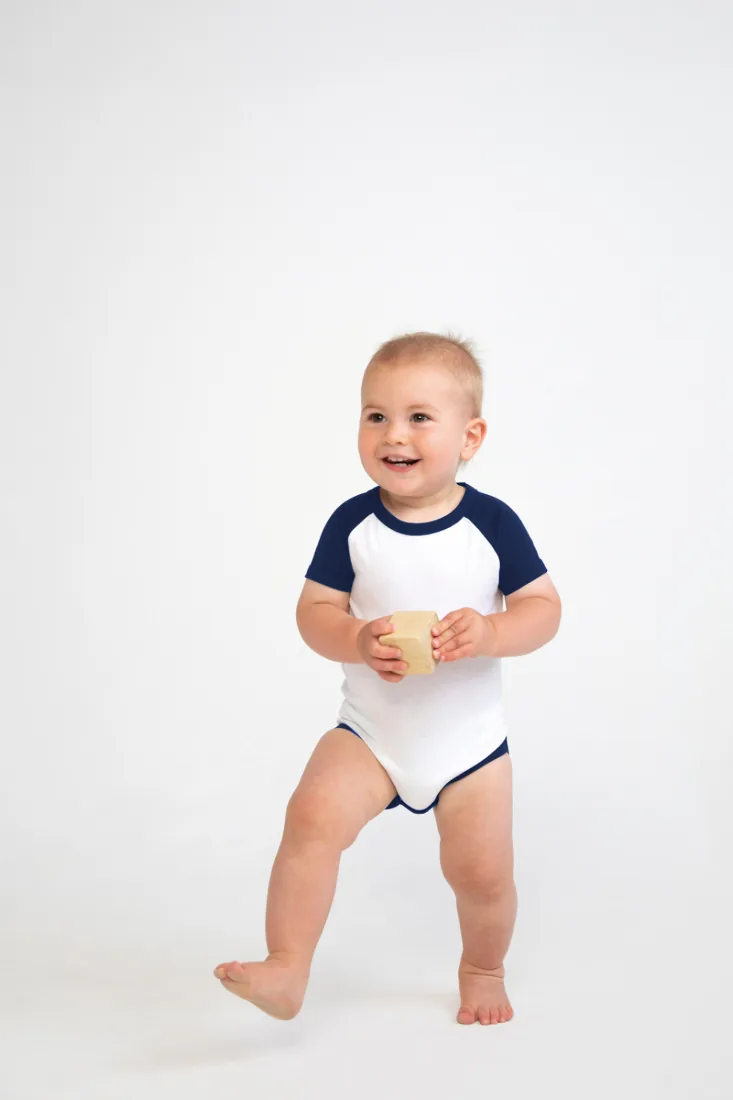 Essential Short Sleeved Baseball Bodysuit