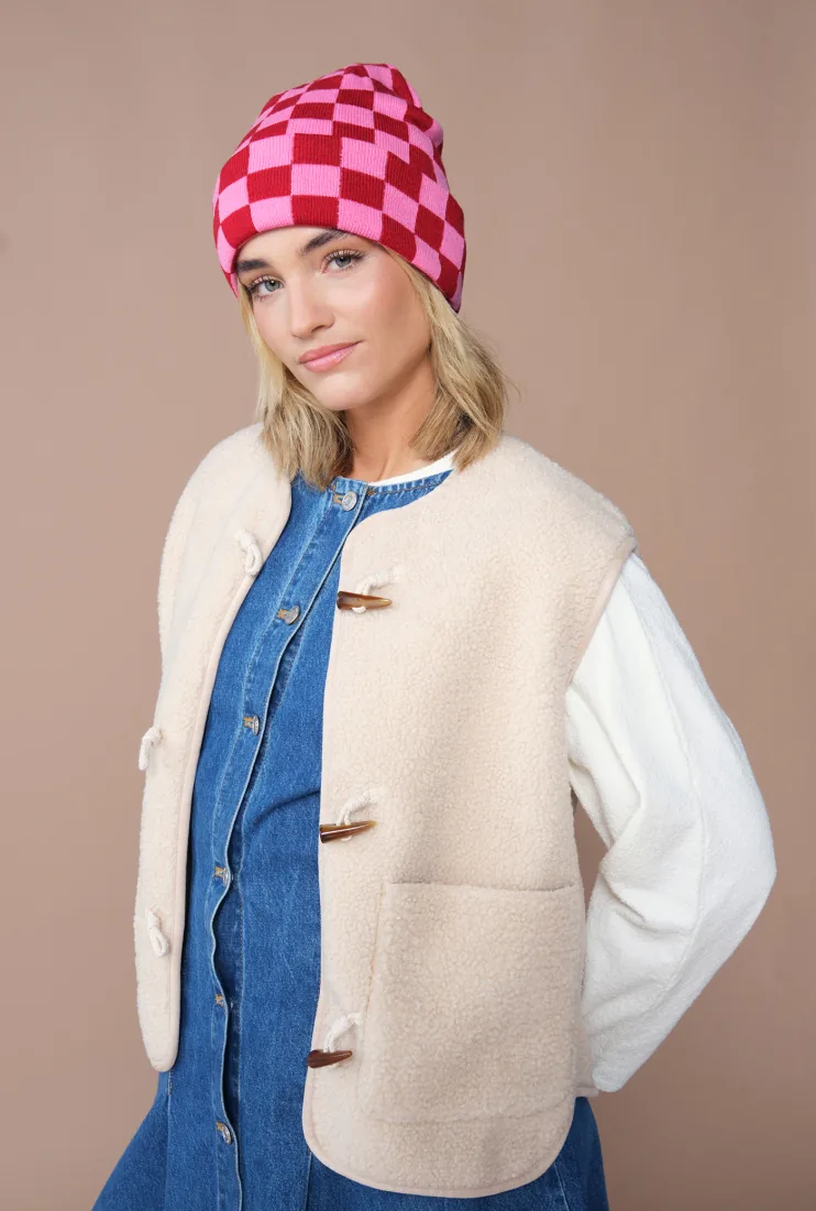 Checkerboard Beanie 2