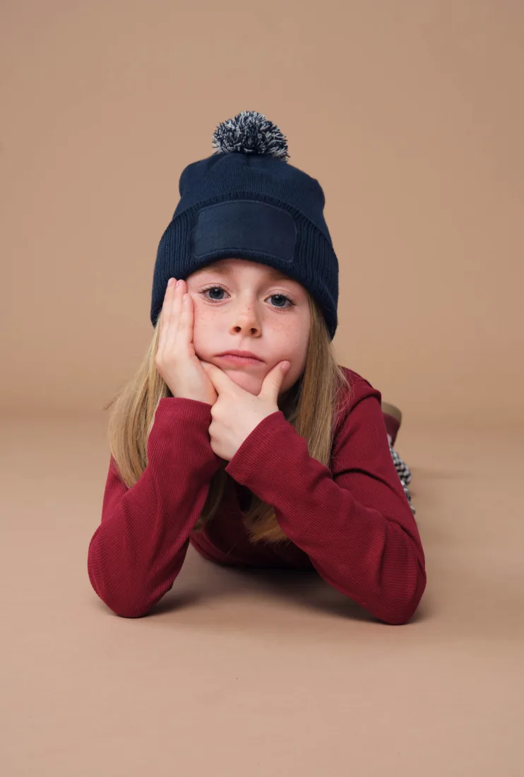 Kids Snowstar Patch Beanie 6